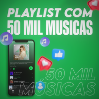 Playlist com 50 mil músicas