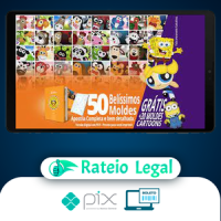 50 Moldes de Bichinhos Decorativos + Brinde - Autor Desconhecido